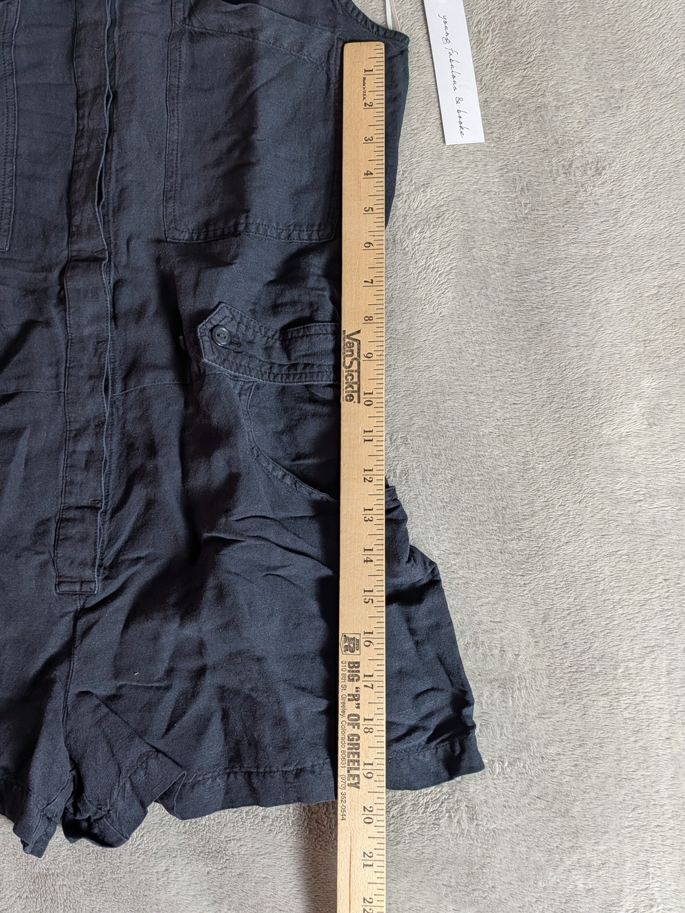 Young Fabulous & Broke Navy Blue Sleeveless Utility Romper NWT - Picture 5 of 6